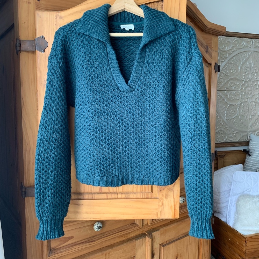 Gentle Fawn Teal Knit Women's Sweater